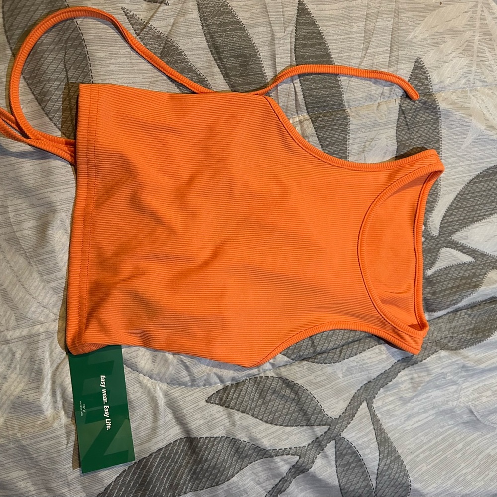 Orange Kids One Piece Swimsuit